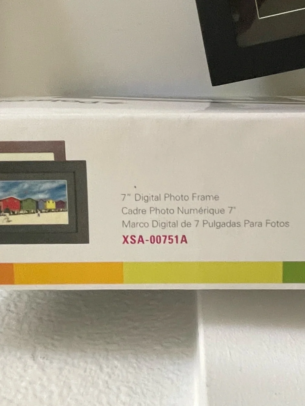 Polaroid 7” Digital Photo Picture Frame Black Brown
